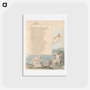 アートポストカード-Young's Night Thoughts, Page 35 - ウィリアム ブレイク Postcard.