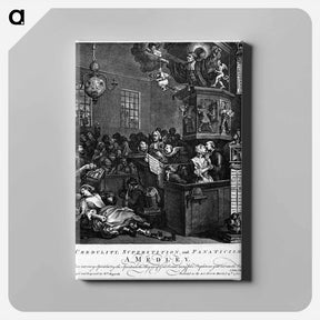 アートパネル-Credulity, Superstition, and Fanaticism - ウィリアム ホガース Canvas.