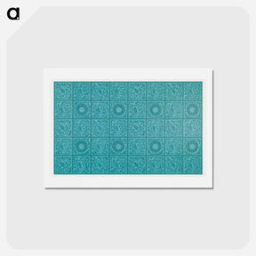 アートポストカード-William Morris's Diaper pattern - ウィリアム モリス Postcard.