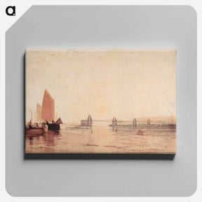 アートパネル-The Chain Pier, Brighton - ウィリアム ターナー Canvas.