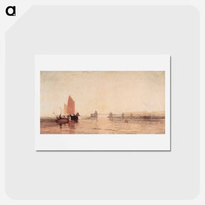 アートポストカード-The Chain Pier, Brighton - ウィリアム ターナー Postcard.