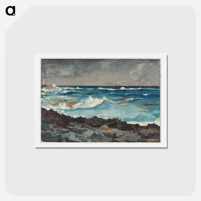 アートポストカード-Shore and Surf, Nassau - ウィンスロー ホーマー Postcard.