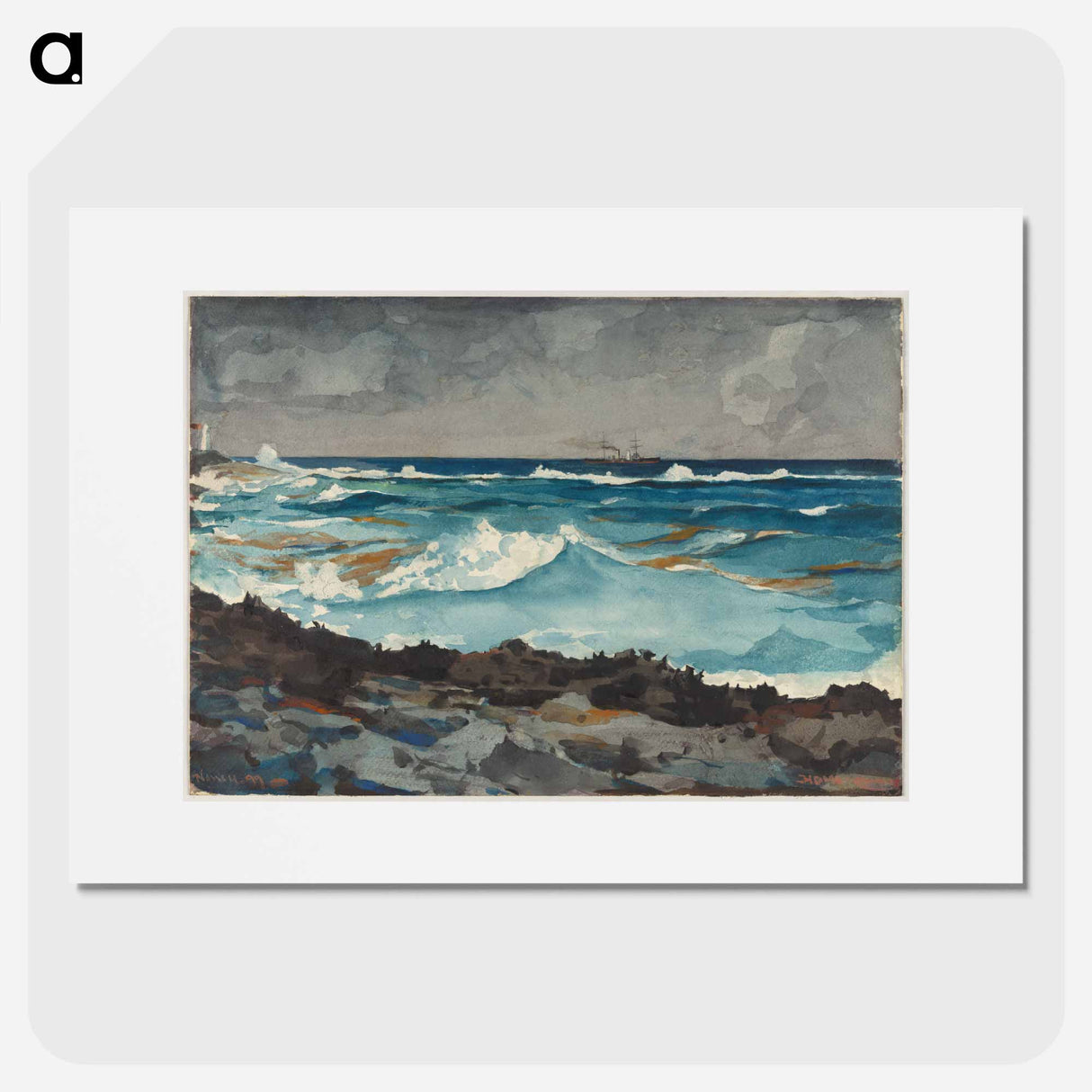 Shore and Surf, Nassau - Winslow Homer Poster.