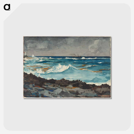 アートポストカード-Shore and Surf, Nassau - ウィンスロー ホーマー Postcard.