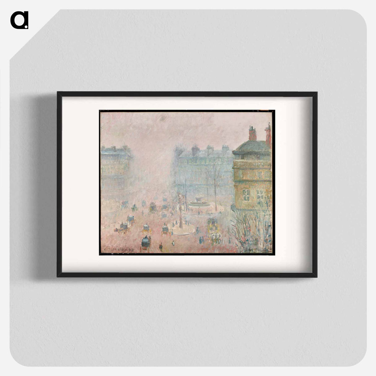 Place du Theatre Francais: Fog Effect - Camille Pissarro Poster.