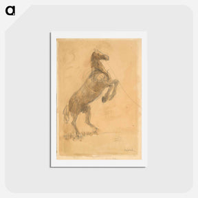 アートポストカード-Rearing Horse
 - シプリアン マジェルニク Postcard.