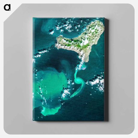 アートパネル-Underwater Volcanic Eruption, Canary Islands
 - 上空からの地球 Canvas.