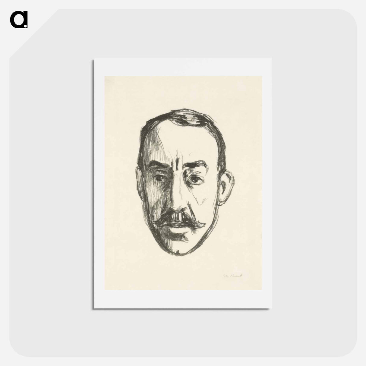 アートポストカード-Henry van de Velde - エドヴァルド ムンク Postcard.