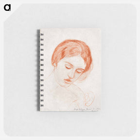 アートメモ帳-Head of a Woman - エドワード バーン ジョーンズ Memo.