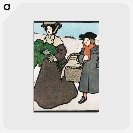 アートポストカード-Vintage Christmas - エドワード ペンフィールド Postcard.