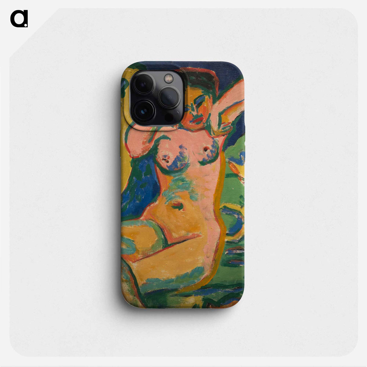 Girl in a flowering meadow - Ernst Ludwig Kirchner Phone Case.