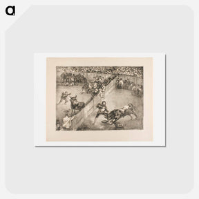 アートポストカード-Bullfight in a divided ring - フランシスコ デ ゴヤ Postcard.