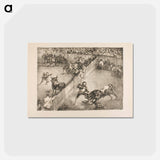 アートポストカード-Bullfight in a divided ring - フランシスコ デ ゴヤ Postcard.