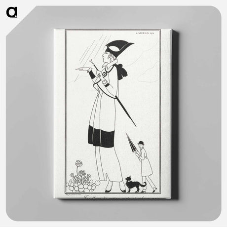 アートパネル-Costumes Parisiens - ジョージ バービエ Canvas.