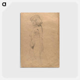 アートポストカード-Female nude - グスタフ クリムト Postcard.