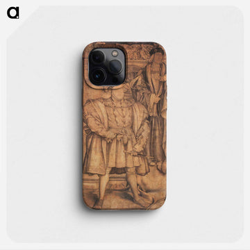 Henry VIII and Henry VII, cartoon for wall painting in Whitehall - ハンス ホルバイン Phone Case.