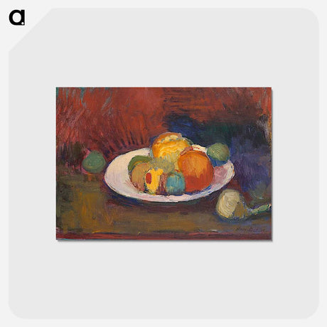 アートポストカード-Assiette De Fruits (Fruit Dish) - アンリ マティス Postcard.