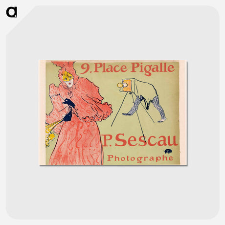 アートポストカード-Le Photographe Sescau - アンリ ド トゥールーズ ロートレック Postcard.