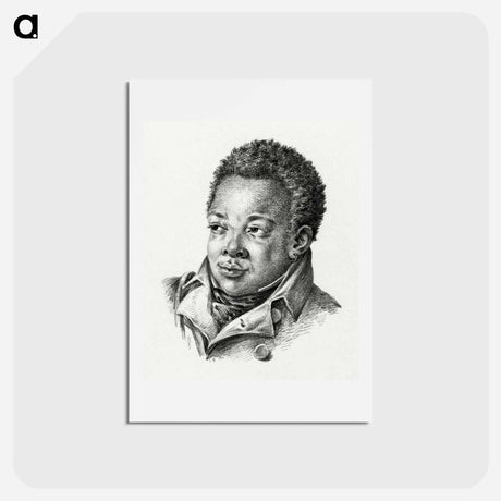 アートポストカード-Portrait of a black man - ジャン ベルナール Postcard.