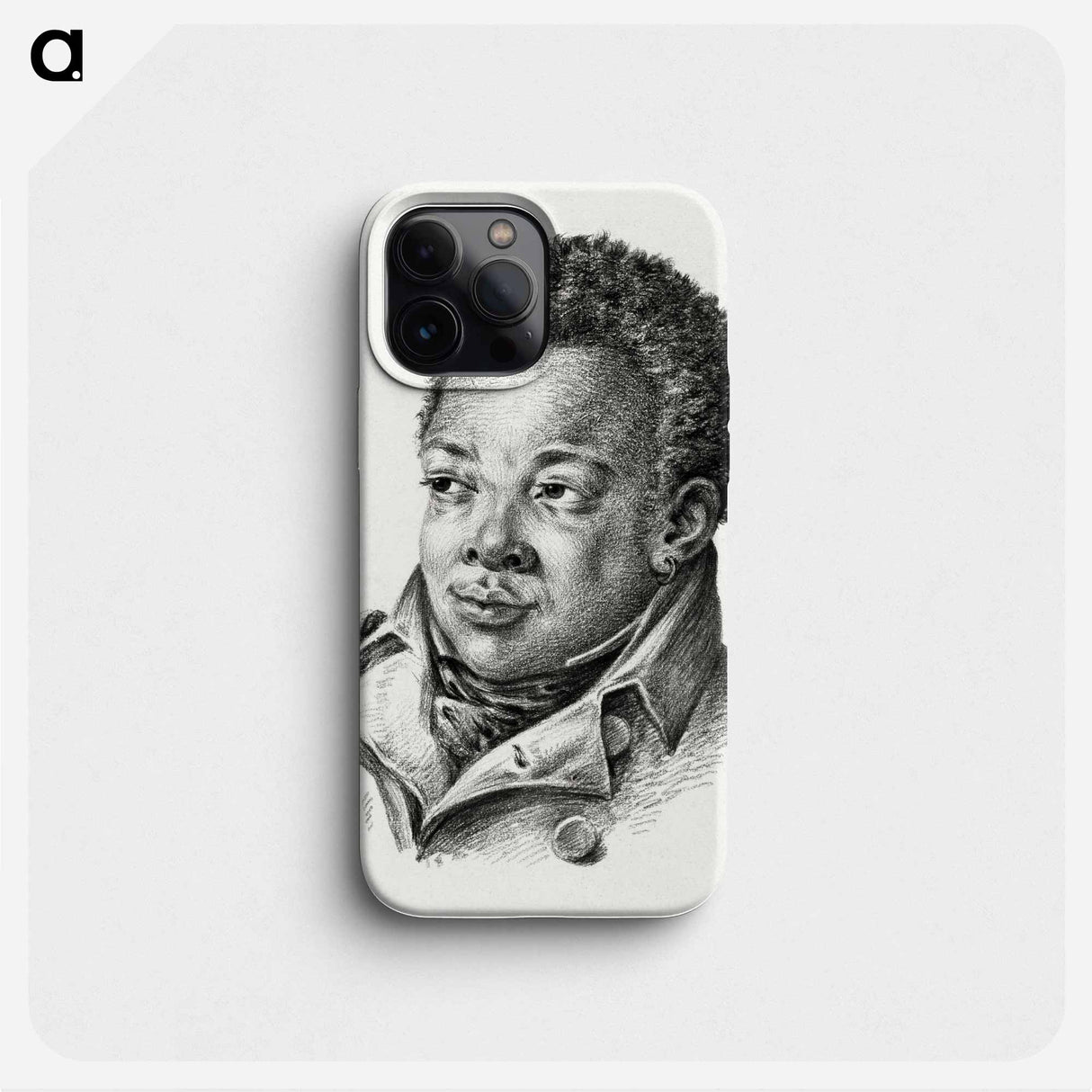 Portrait of a black man - ジャン ベルナール Phone Case.