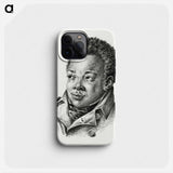 Portrait of a black man - ジャン ベルナール Phone Case.