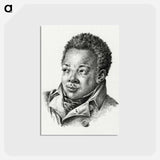 アートポストカード-Portrait of a black man - ジャン ベルナール Postcard.
