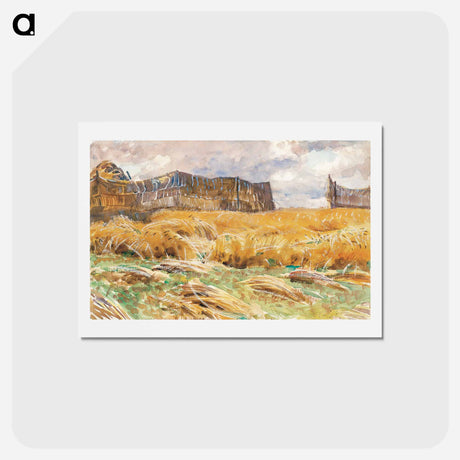 アートポストカード-Camouflaged Field in France - ジョン シンガー サージェント Postcard.