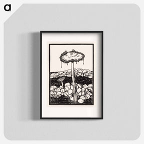 アートポスター-Dripping mushroom - ユリー デ フラーハ Poster.