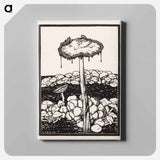 Dripping mushroom - Julie de Graag Canvas.