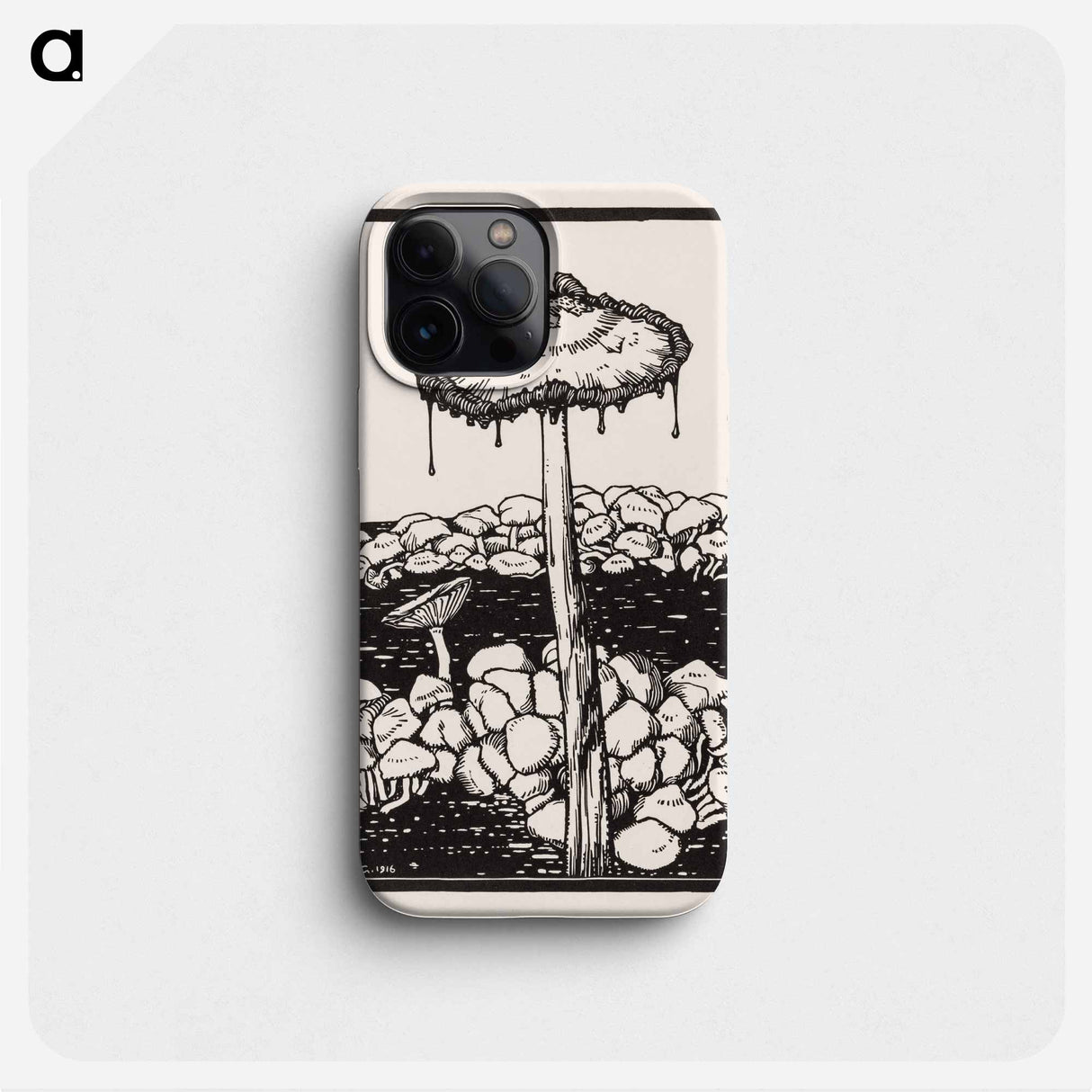 Dripping mushroom - Julie de Graag Phone Case.