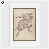 Katsushika Hokusai's samurai, Album of Sketches - Katsushika Hokusai Poster.