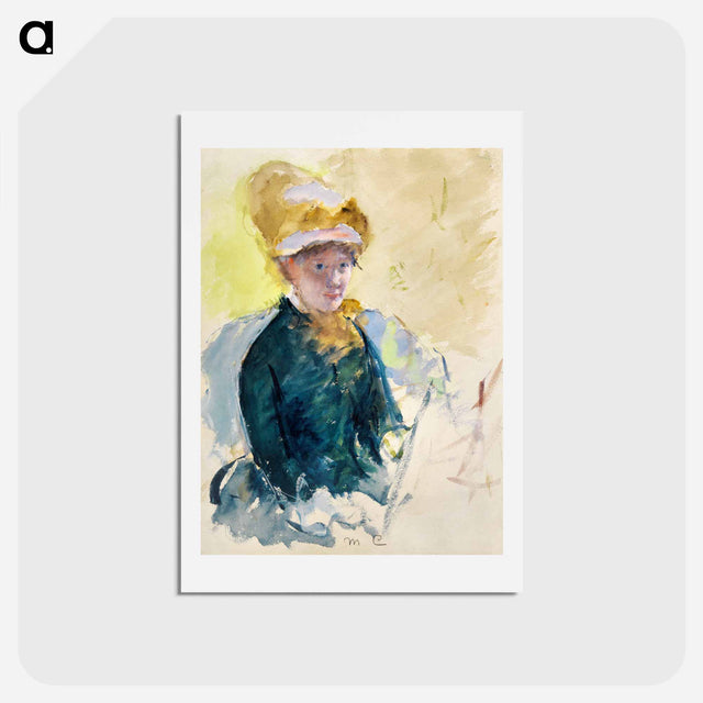 アートポストカード-Mary Cassatt Self-Portrait - メアリー カサット Postcard.