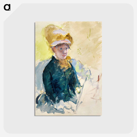 アートポストカード-Mary Cassatt Self-Portrait - メアリー カサット Postcard.