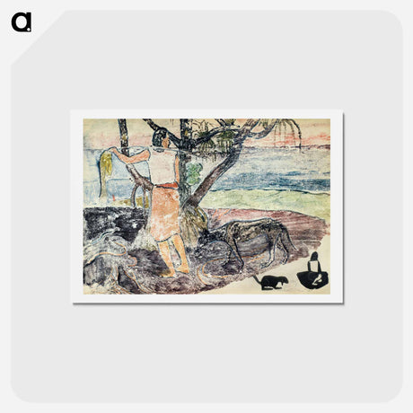 アートポストカード-Noa Noa, Voyage de Tahiti - ポール ゴーギャン Postcard.