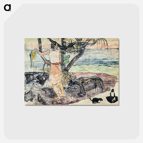 アートポストカード-Noa Noa, Voyage de Tahiti - ポール ゴーギャン Postcard.