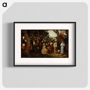 アートポスター-The Sermon of St. John the Baptist - ピーター ブリューゲル Poster.