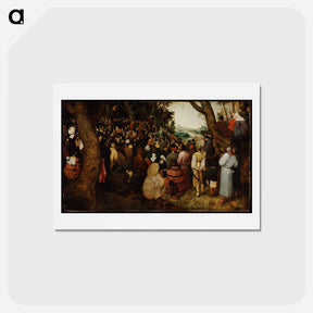 アートポストカード-The Sermon of St. John the Baptist - ピーター ブリューゲル Postcard.
