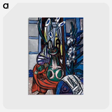 アートポストカード-Large Still Life Interior (Blue)
 - セントルイス美術館 Postcard.