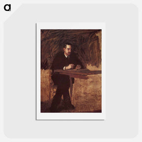 アートポストカード-Portrait of Professor William D. Marks - トーマス エイキンズ Postcard.