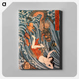 Tamatora has recovered the pearl from the palace on the Dragon king - 歌川 国芳 Canvas.