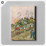 Houses and Figures - Vincent van Gogh Canvas.