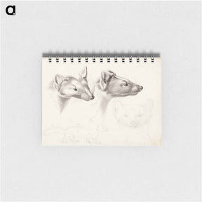 アートメモ帳-Pine martens - ヴィルヘルム フォン ライト Memo.