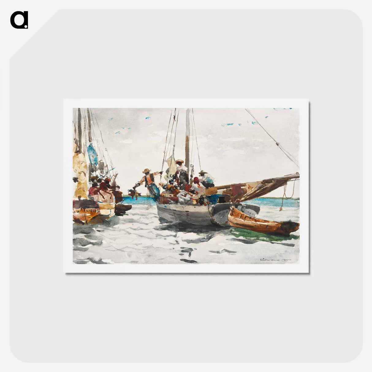 アートポストカード-Market Scene, Nassau
 - イェール大学アートギャラリー Postcard.