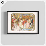 アートポスター-The Lovers - アルフォンス ミュシャ Poster.