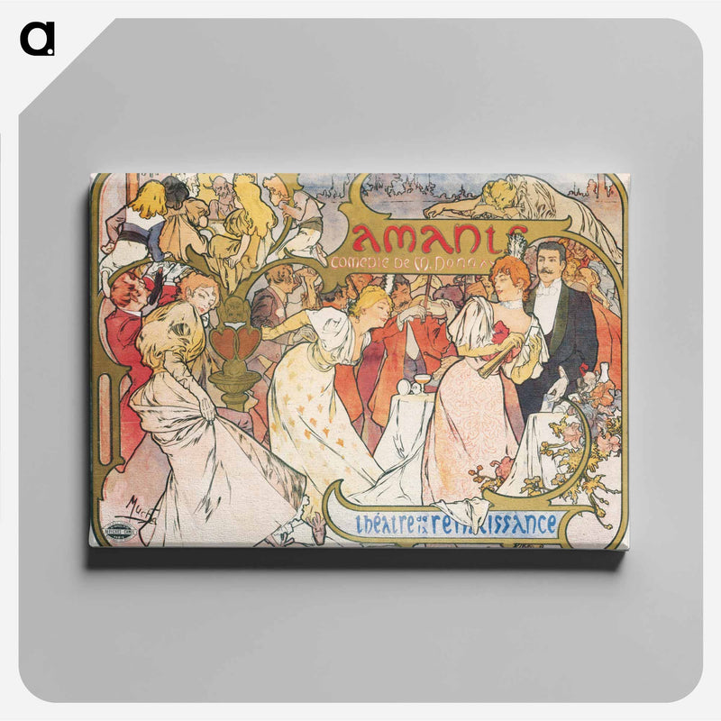The Lovers - アルフォンス ミュシャ Canvas.