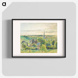 Landscape at Eragny - Camille Pissarro Poster.