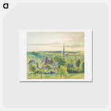 アートポストカード-Landscape at Eragny - カミーユ ピサロ Postcard.