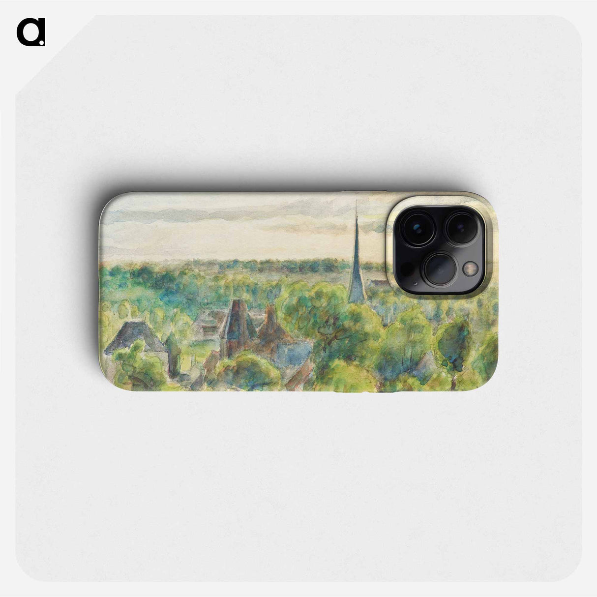 Landscape at Eragny - Camille Pissarro Phone Case.