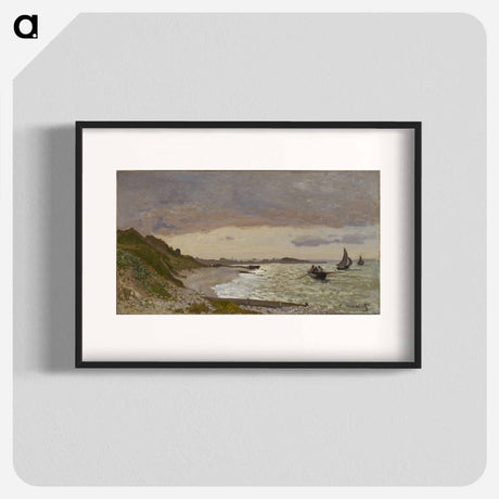 アートポスター-Impressionist. Landscape with coast. - クロード モネ Poster.