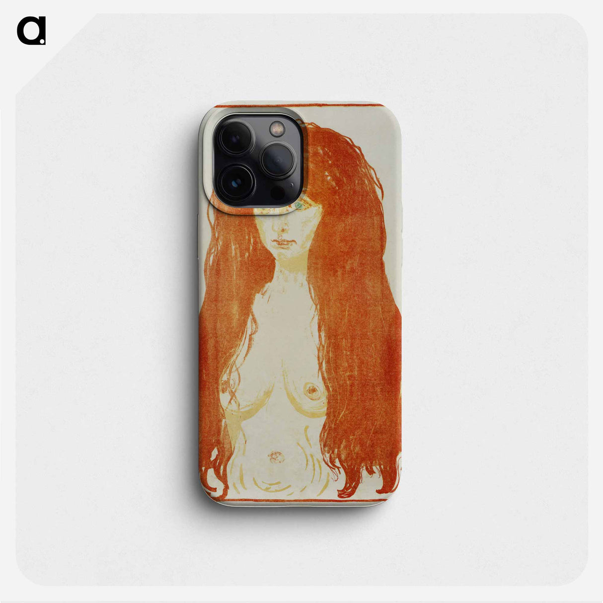 The Sin, Woman with Red Hair and Green Eyes - エドヴァルド ムンク Phone Case.